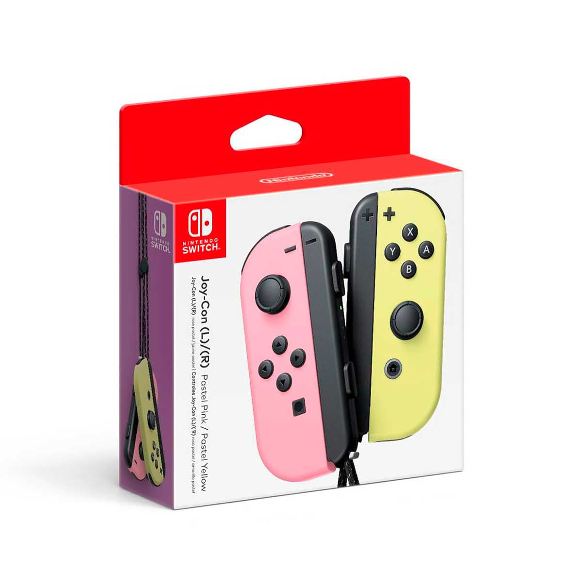 JOY-CON CONTROLES PARA NINTENDO SWITCH ROSA AMARILLO