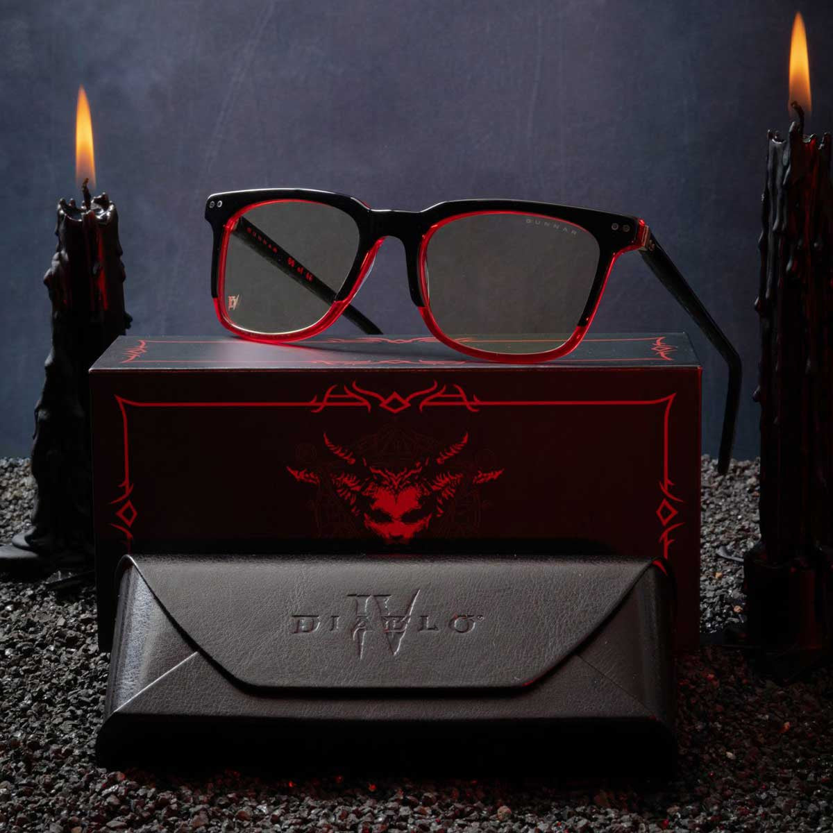 LENTES PARA JUEGOS CON PROTECCION LUZ AZUL DIABLO EDITION ONYX RED