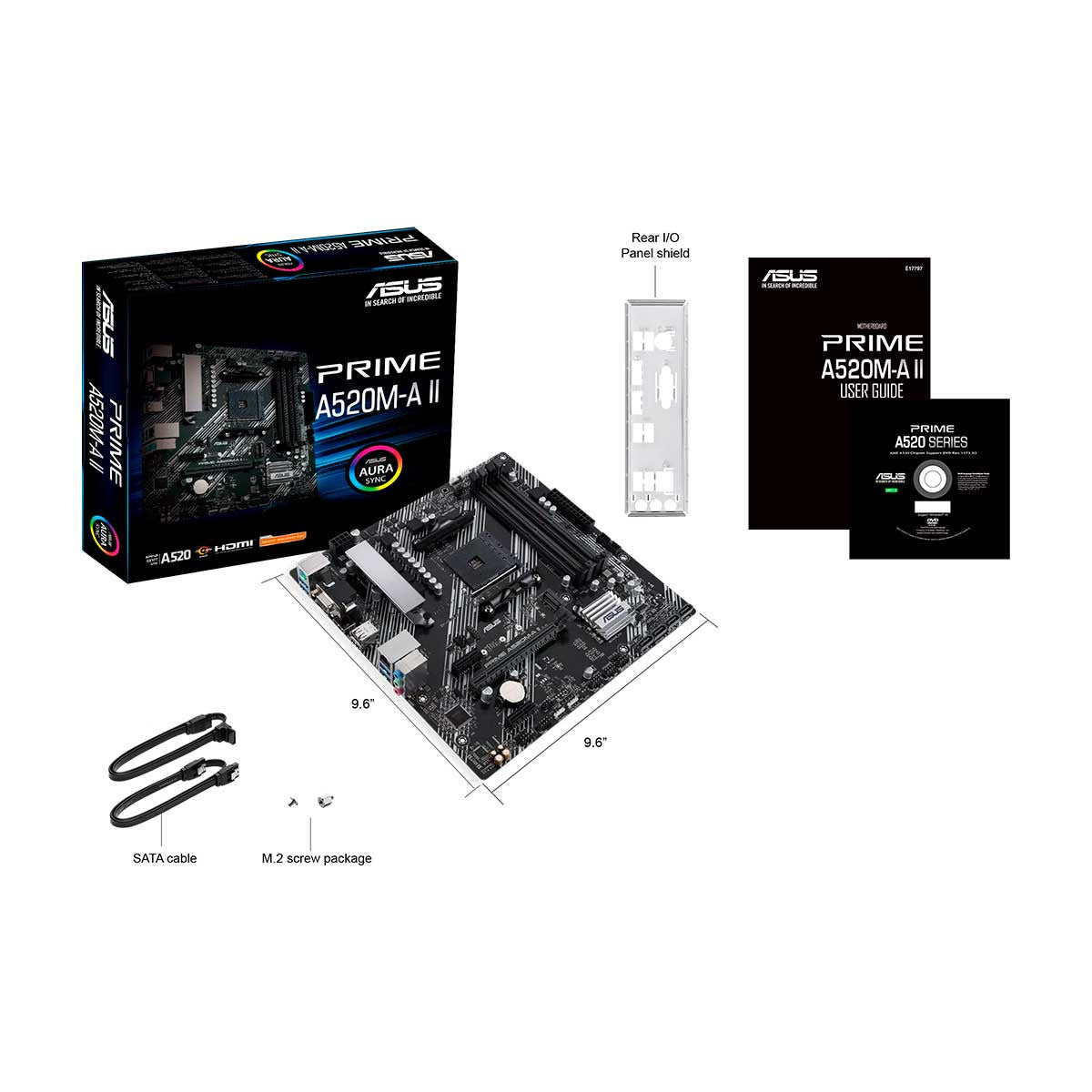 MOTHERBOARD PRIME A520M-A II SOCKET AM4 AURA SYNC