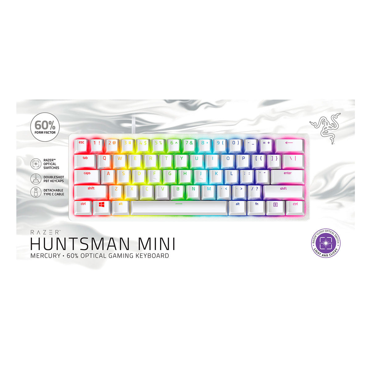 TECLADO GAMING HUNTSMAN MINI - LINEAR-RED - US - MERCURY