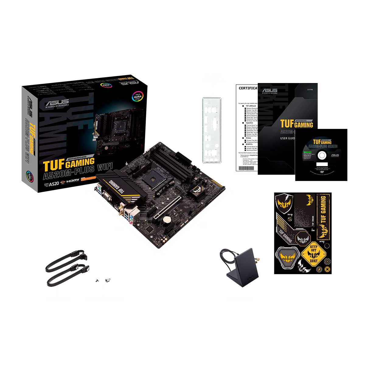 MOTHERBOARD TUF GAMING A520M-PLUS WIFI SOCKET AM4 AURA SYNC 90MB17F0-M0AAY0