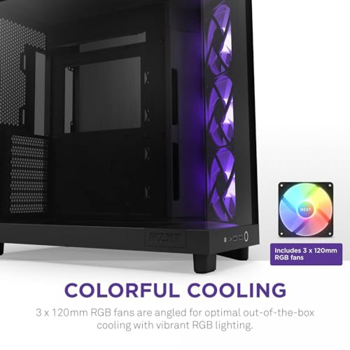 CASE H6 FLOW RGB CC-H61FB-R1 BLACK