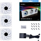 VENTILADORES PARA PC UNI FAN TL LCD 120 RGB X3 120MM WHITE 12TLCD3W