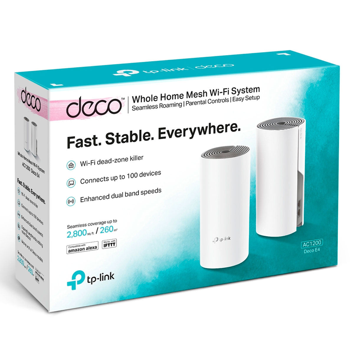 SISTEMA WIFI HOME MESH AC1200 DECO E4 (2PACK)