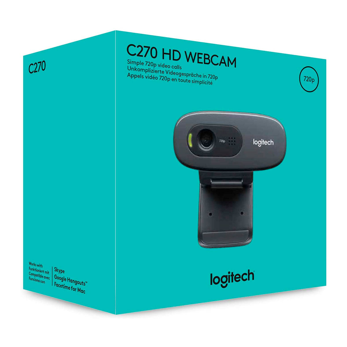 CAMARA WEB C270 HD720 DE VIDEO, 3MP