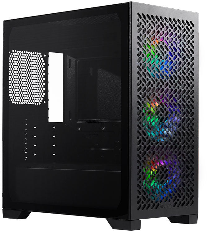 CASE MICRO ATX ELITE GAMING 302 /302 LITE ARGB BLACK