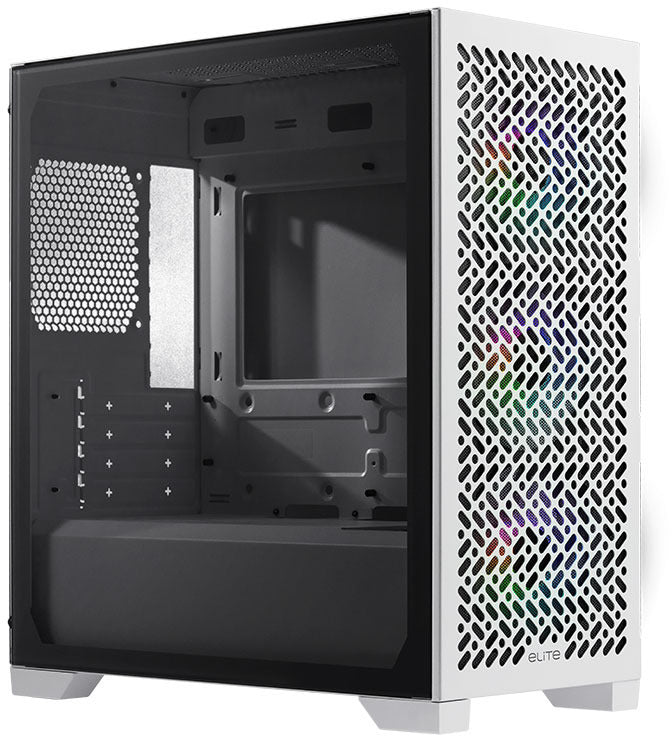 CASE MICRO ATX ELITE GAMING 302 /302 LITE ARGB WHITE