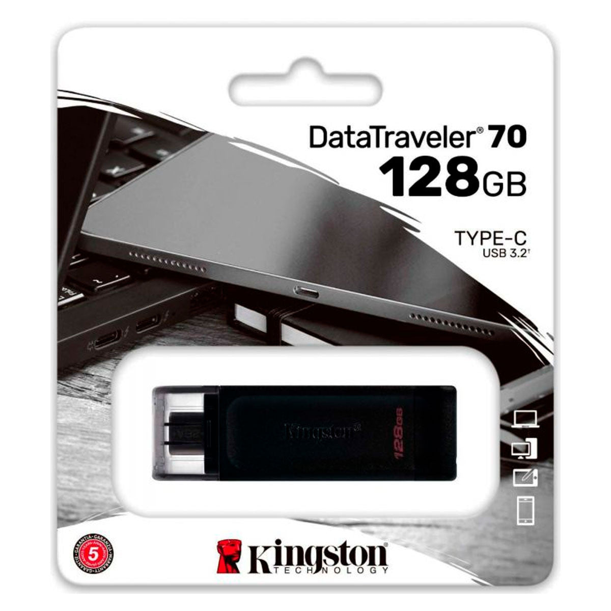 MEMORIA USB-C DATATRAVELER 70 DT70/128GB