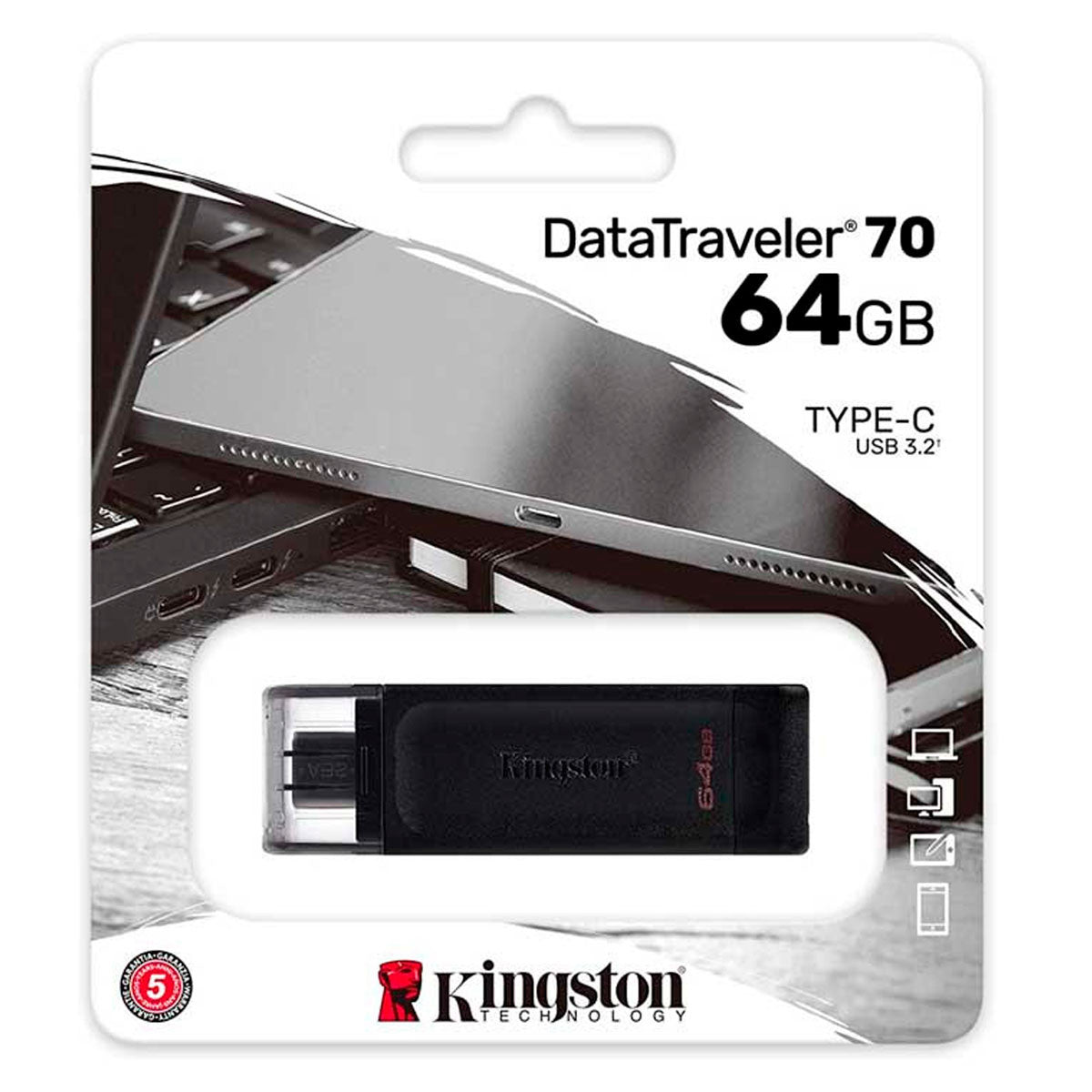 MEMORIA USB-C DATATRAVELER 70 DT70/64GB