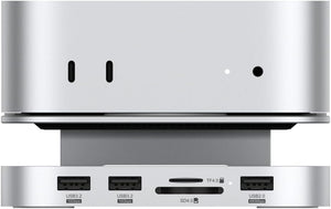 MAC MINI M4 HUB Y STAND CON M.2 NVMe SSD Enclosure