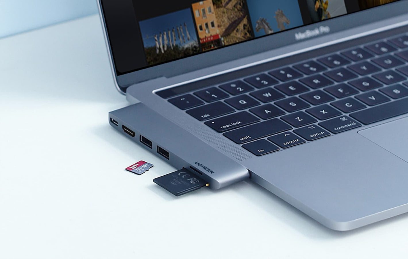 HUB USB-C 6 EN 1 PARA MACBOOK AIR/PRO GRIS 4K 30HZ
