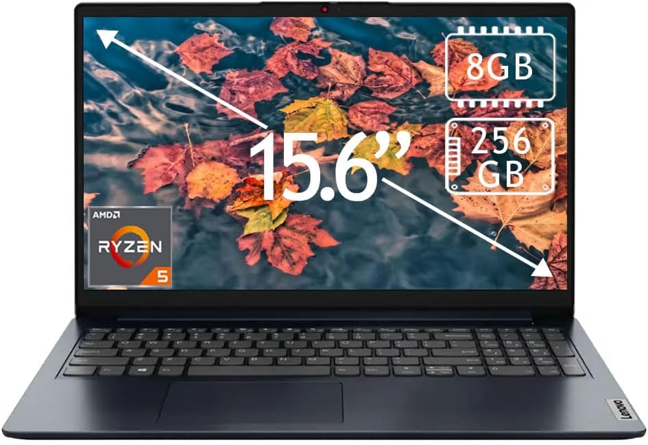 IDEAPAD 1 15AMN7 RYZEN 5 7520U 8GB RAM 256GB SSD 15.6P W11 ABBYS BLUE