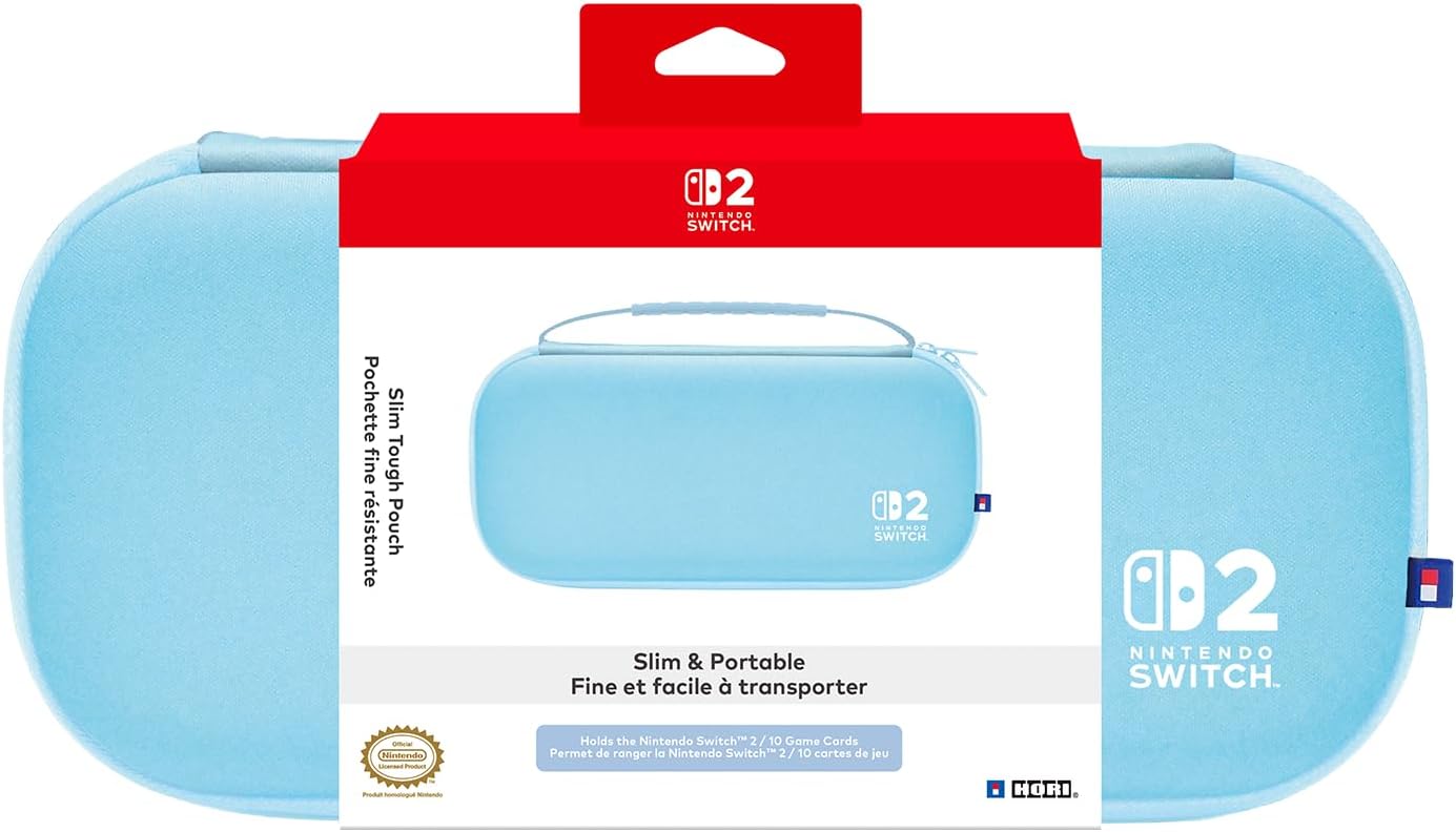 ESTUCHE PARA NINTENDO SWITCH 2 SLIM TOUGH POUCH NSX-078U CELESTE