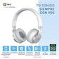 AUDIFONOS INALAMBRICOS DAUER 40MM DIVERS PLATEADOS HK 096-03656
