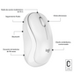 MOUSE BLUETOOTH M240 SILENT BLANCO