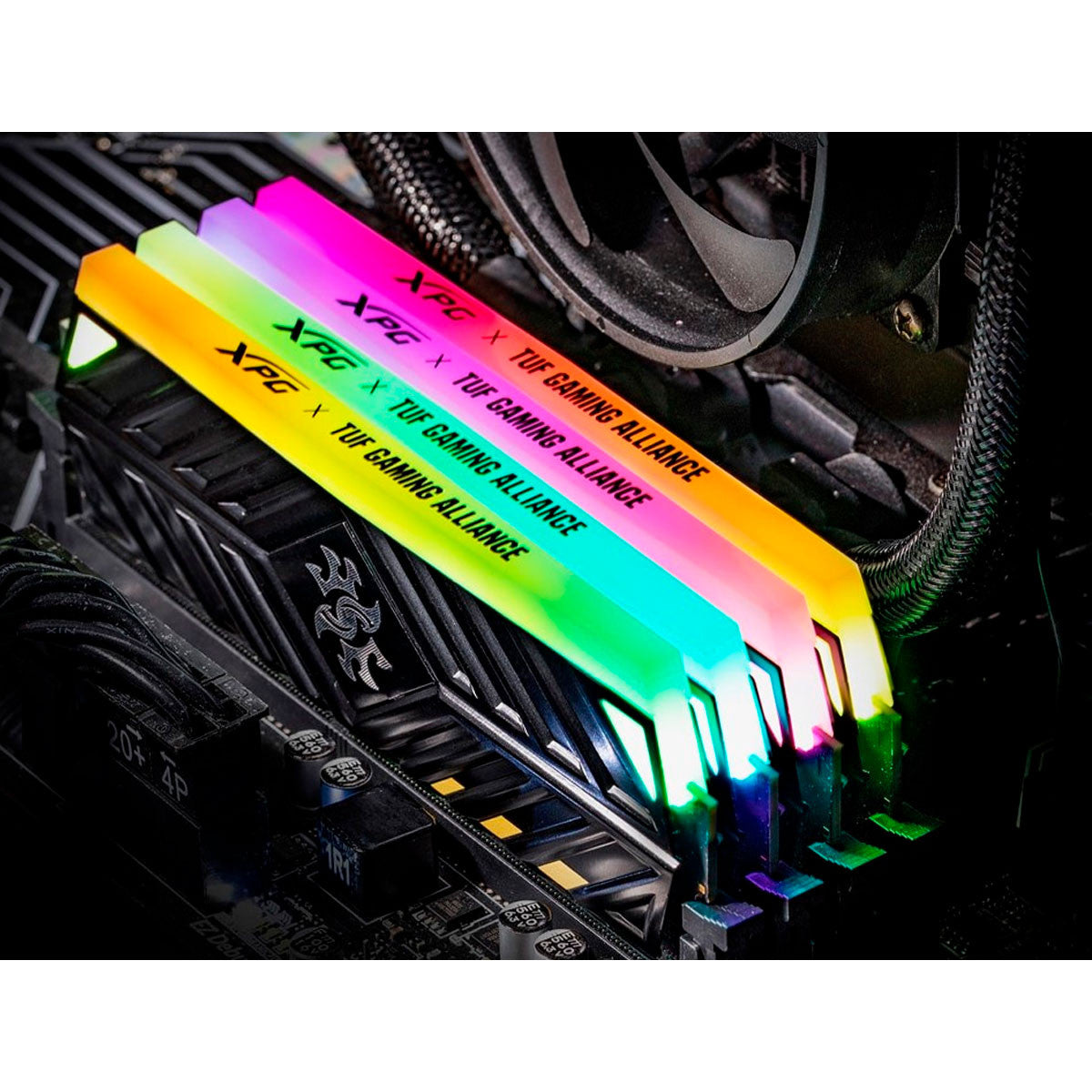 MEMORIA RAM PARA PC SPECTRIX D41 RGB 8GB DDR4 3200MHZ TUF NEGRA