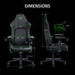 SILLA ISKUR V2 NEWGEN NEGRO VERDE RZ38-04900700-R3CA