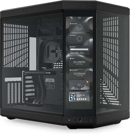 CASE GAMING Y70 NEXUS LCD CS-HYTE-Y70-B-L CON PANTALLA TOUCH BLACK