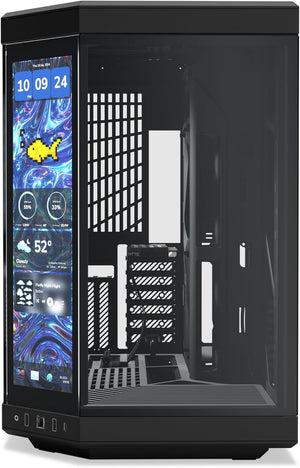 CASE Y70 TOUCH INFINITE TORRE MEDIA VIDRIO TEMPLADO NEGRO