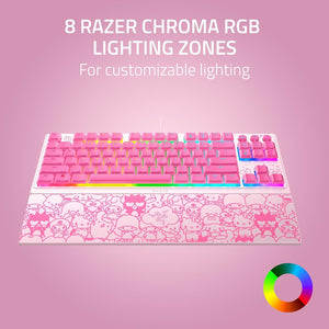 TECLADO GAMING CON CABLE ORNATA V3 TENKEYLESS KITTY RZ03-04881900-R3M1