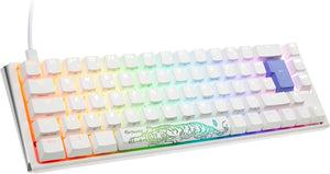 TECLADO MECANICO ONE MINI ESPAÑOL PURE WHITE CHERRY RGB BLUE