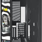 CASE Y70 TOUCH INFINITE TORRE MEDIA VIDRIO TEMPLADO BLANCO NEGRO