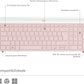 TECLADO Y MOUSE SLIM COMBO INALAMBRICO MK470 ROSA