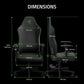 SILLA ISKUR V2 X NEWGEN NEGRO VERDE RZ38-05310700-R3CA