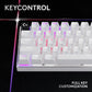 TECLADO PRO X 60 LIGHTSPEED GX OPTICAL TACTILE BLANCO