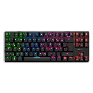 TECLADO SHARKOON GAMING RGB PURE WRITER TKL SWITCHES BLUE US LAYOUT