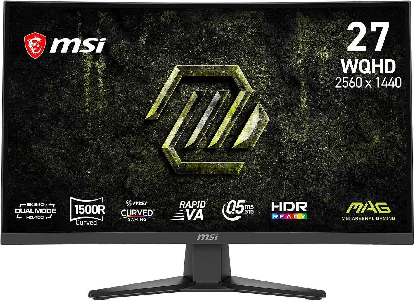 MONITOR MAG 275CQDF 27P 2560X1440 240HZ 0.5MS