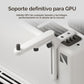 CASE HS 420 TORRE MEDIA PANEL FRONTAL DE VIDRIO WHITE