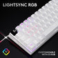 TECLADO PRO X 60 LIGHTSPEED GX OPTICAL TACTILE BLANCO