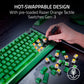 TECLADO BLACKWIDOW V4 75% PHANTOM GREEN HOT-SWAB RZ03-05003400-R3U1