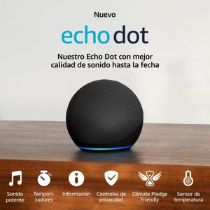 BOCINA ECHO DOT (5TH GEN) ALEXA CHARCOAL