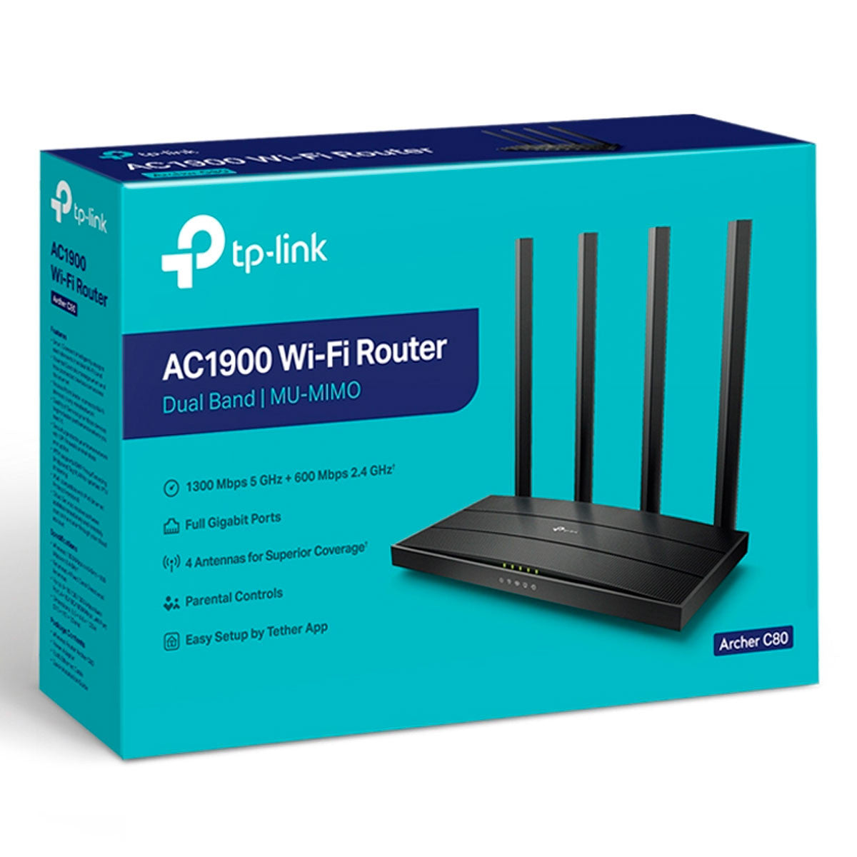 ROUTER AC1900 WIFI DUAL BAND ARCHER C80 4 ANTENAS