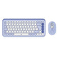 TECLADO Y MOUSE INALAMBRICO POP ICON LILA