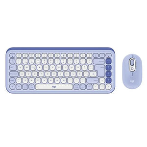 TECLADO Y MOUSE INALAMBRICO POP ICON LILA