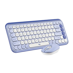 TECLADO Y MOUSE INALAMBRICO POP ICON LILA