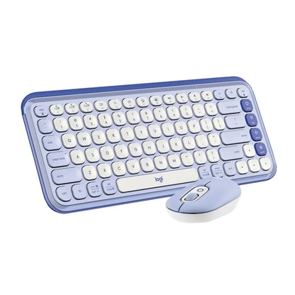 TECLADO Y MOUSE INALAMBRICO POP ICON LILA