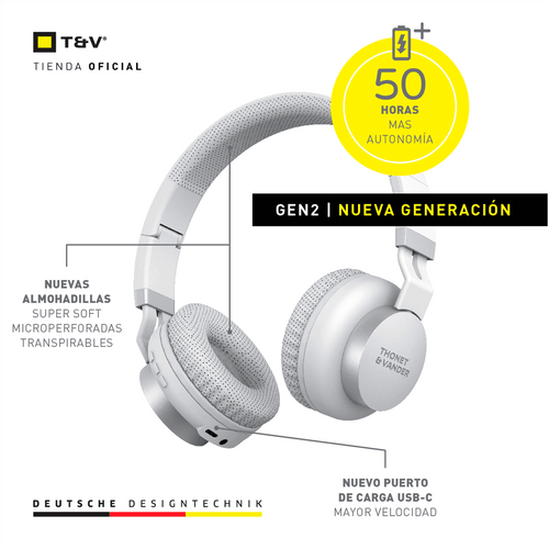 AUDIFONOS INALAMBRICOS DAUER 40MM DIVERS PLATEADOS HK 096-03656