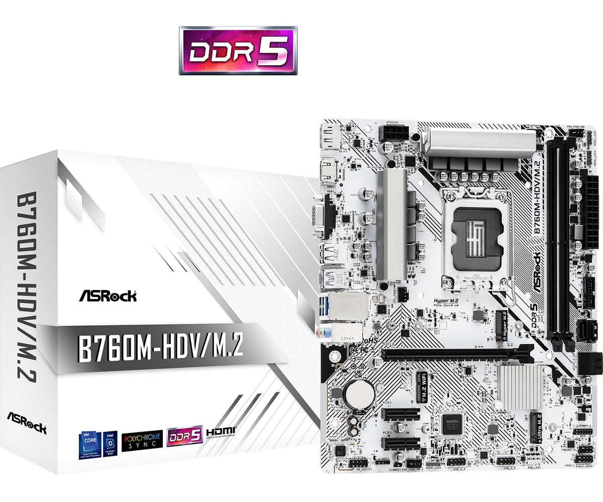 MOTHERBOARD B760M-HDV/M.2 LGA 1700