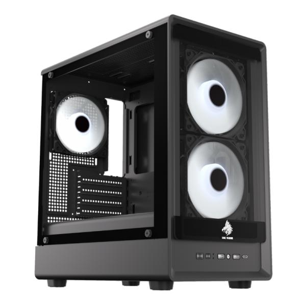 CASE GAMING CG02AM RGB MINI TOWER 2 VENTILADORES DE120MM