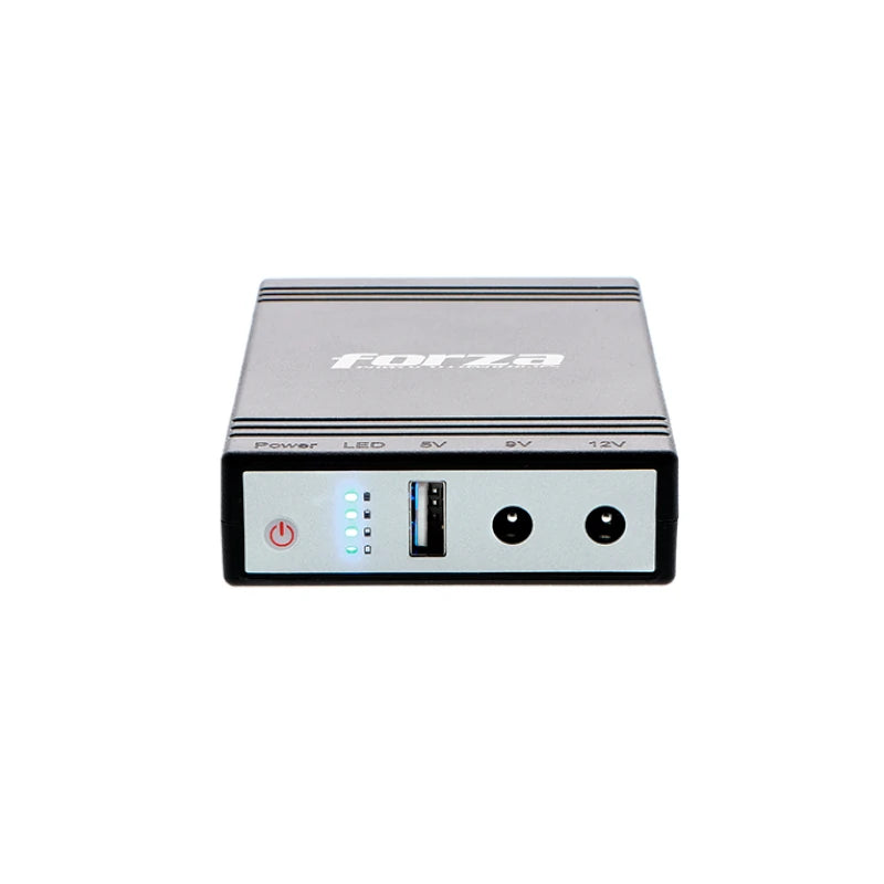 UPS FORZA Y CARGADOR PORTÁTIL DE 24W, PTO USB, SALIDAS DE 5/9/12VCC DC-140USB