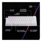 TECLADO PRO X 60 LIGHTSPEED GX OPTICAL TACTILE BLANCO