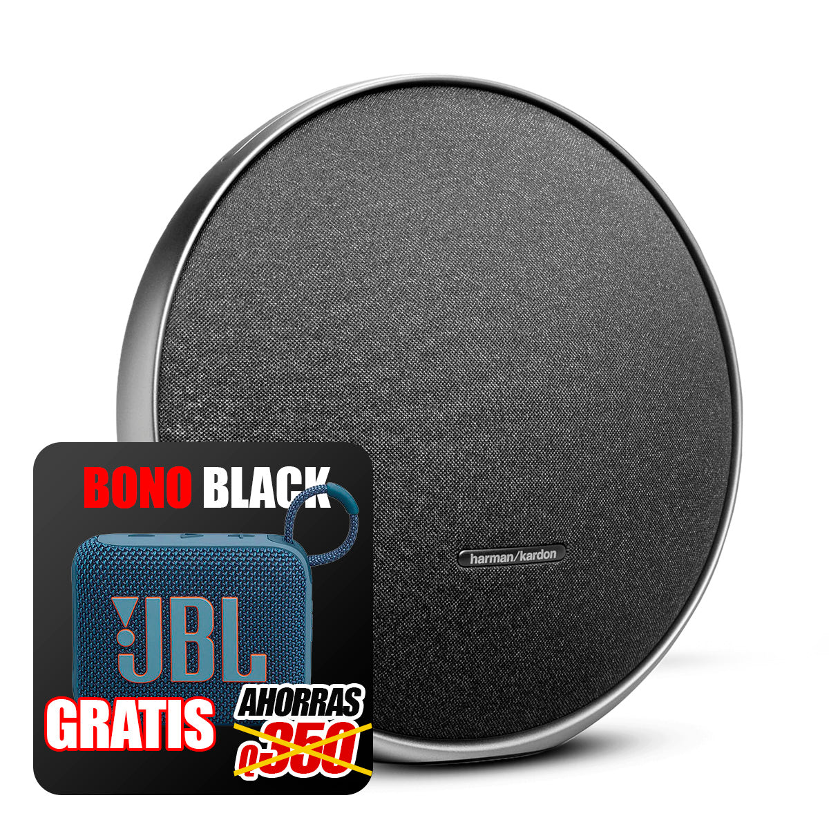BOCINA ONYX STUDIO 9 - NEGRA + BOCINA GO4 AZUL