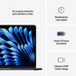 MACBOOK AIR MW123LL/A M4 CHIP 16GB RAM 256GB SSD 13.6P, 12MP IOS MIDNIGHT