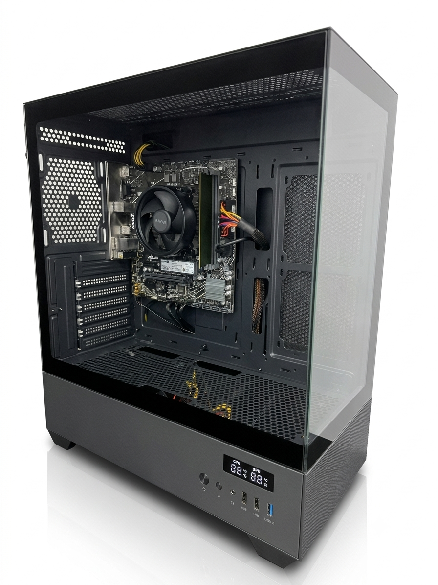 PC CUSTOM - RYZEN 5 8500G, A620M-K, 16GB DDR5, 500GB NVME, 600W