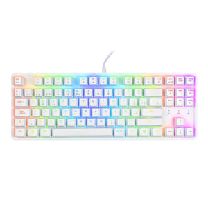 TECLADO MECANICO USB KG-Y282 WHITE RGB