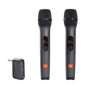 SISTEMA DE DOS MICROFONOS INALMABRICOS CON DOBLE CANAL JBLWIRELESSMICAM BLACK